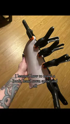 I don’t have all the specialized equipment so I worked on a budget but I did it! Instead of using some generative ai, I learned a skill. I learned it by watching made by humans how to videos. Passing skills on to others. I’m so proud of this. It’s not the best, but it’s my first try 💖 #homemade #book #noai #craft #fyp 