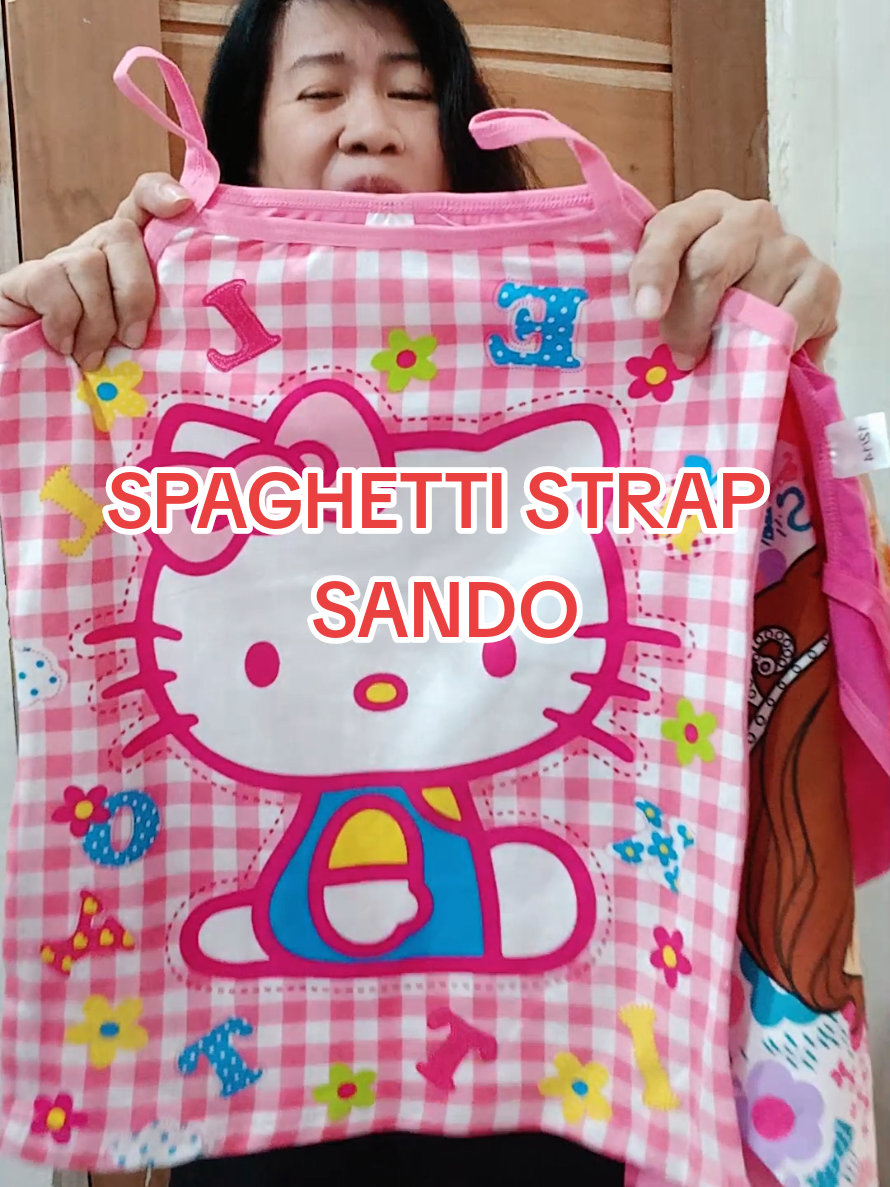 SPAGHETTI STTAP SANDO Cotton ang tela kaya very comfy. #kidssando  #kidsfashion #kidswear  #giftidea  #trending 