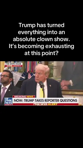 Trump has turned everything into an absolute clown show at this point. It’s becoming exhausting at this point? #trump #politics 