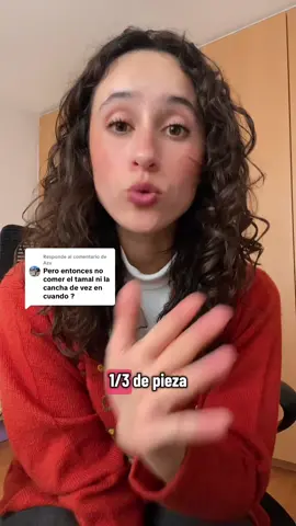 Respuesta a @Azu una porción equivalente no es lo mismo que una porción sugerida 🥯🫔