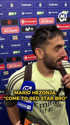 Dok je Kampaco davao izjavu Mario Hezonja mu je dobacio: “DOÐI U ZVEZDU BRATE” 😅 #mozzartsport #srbija 