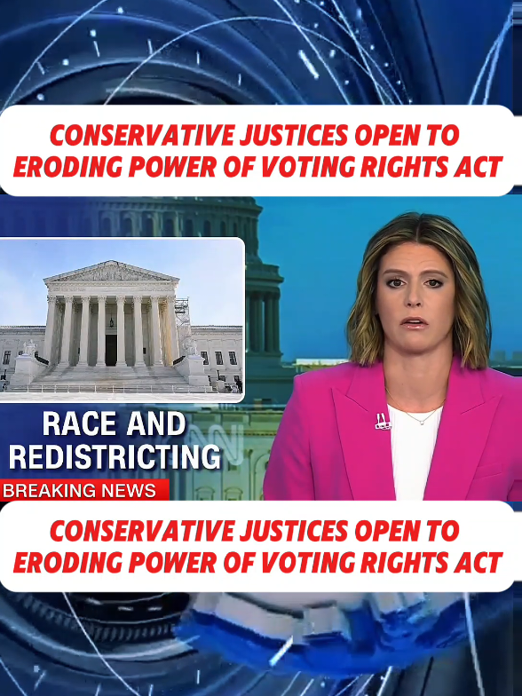 Conservative justices open to eroding power of Voting Rights Act #VotingRightsAct #SupremeCourt #BreakingNews #PoliticalUpdate #USPolitics