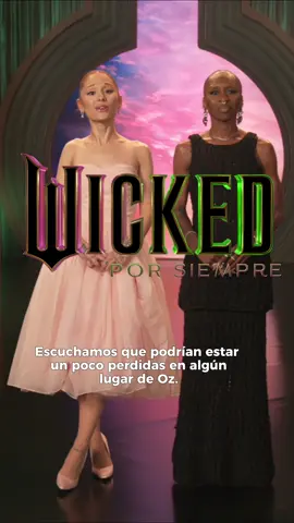 @arianagrande y @Cynthia Erivo han lanzado un poderoso hechizo, encomendar a @Soy  Wendy  Guevara, @PaolitaSuarez y @Kary Torres Oficial 🏳️‍⚧️ 💗 de #LasPerdidas una misión tan mágica como divertida: este 30 de octubre deberán sumarse a esta gran historia siendo las anfitrionas de la fiesta para celebrar el estreno de #Wicked #PorSiempre 💚✨ ¿Estás listx para cruzar el portal hacia Oz?