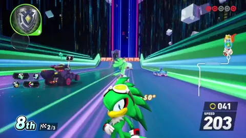 Jet is riding the wind...specifically on a cloud.... #JetTheHawk voiced by @Post Modern Art Podcast  #charmybee voiced by Tae Draws #vectorthecrocodile voiced by me #sonicracingcrossworlds 