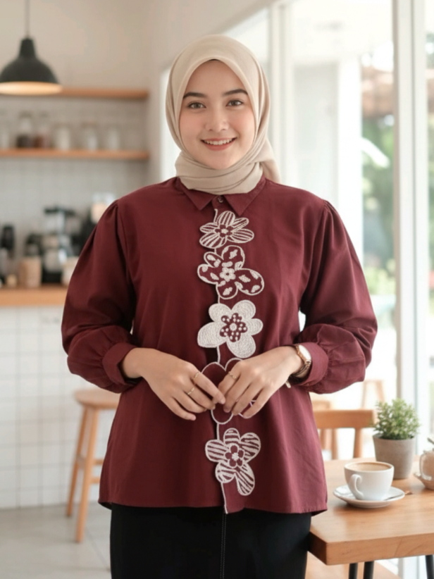 JALIMA Mireya Kemeja Bordir Wanita #kemejawanita #kemejabordir #kemejakekinian #viral #fashion 