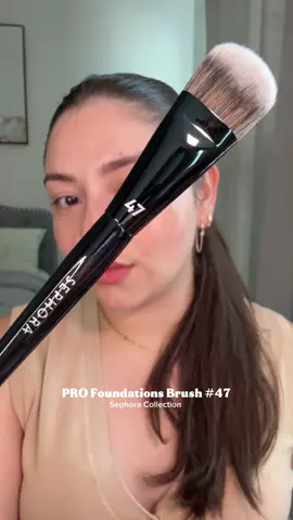 PRO Foundation Brush # 47  Sephora Collection  Have you tried this brush? What’s your favorite foundation brush?  . . . . . #foundationbrush #makeupbruhes  #sephorabrushes #ugccreator #brushreview 