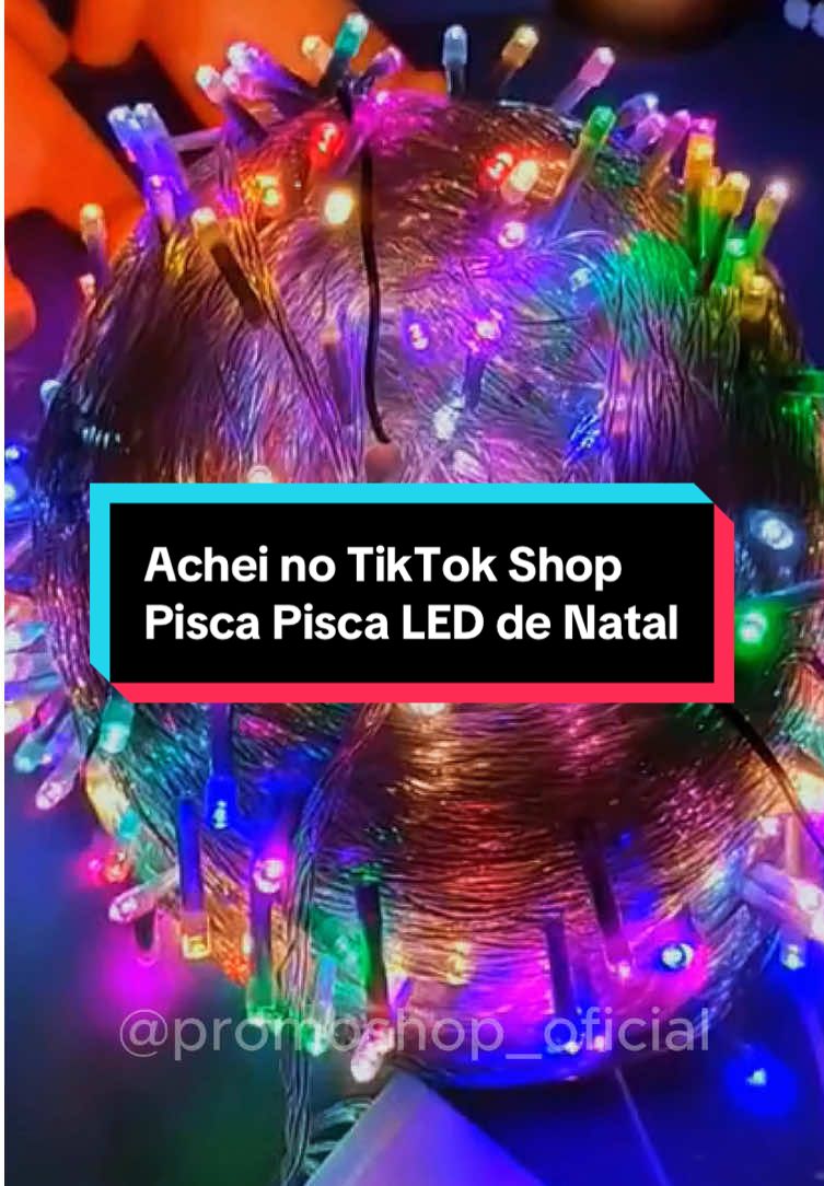 Pisca Pisca de LED para o Natal! Decoração perfeita para sua casa com esse Cordão de Luz de LED de 9 Metros 🥰🎄 #piscapisca #decoracao #natal #luzled #tiktokshop 