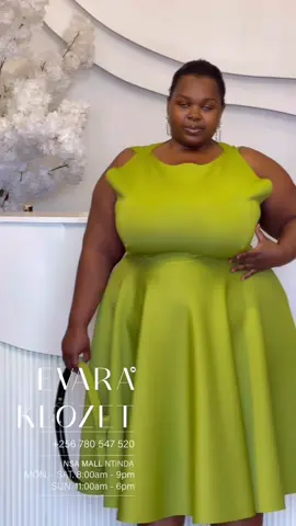 Shop this beautiful dress from EVARA KLOSET located at NSA mall along ntinda-kiwatule road. Its available in sizes 44,46,48 and 50 only #plussizefashion #partywear #churchwear #tiktokviral #foryou #foryoupage #comesupport #evara 