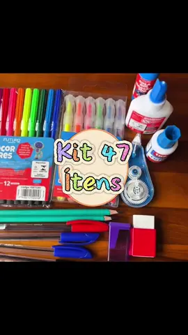 Kit 47 ítens Material escolar! #materialescolar #escola #escolar #voltaasaulas #voltaasaulas2026 @Guapimirim ao vivo 