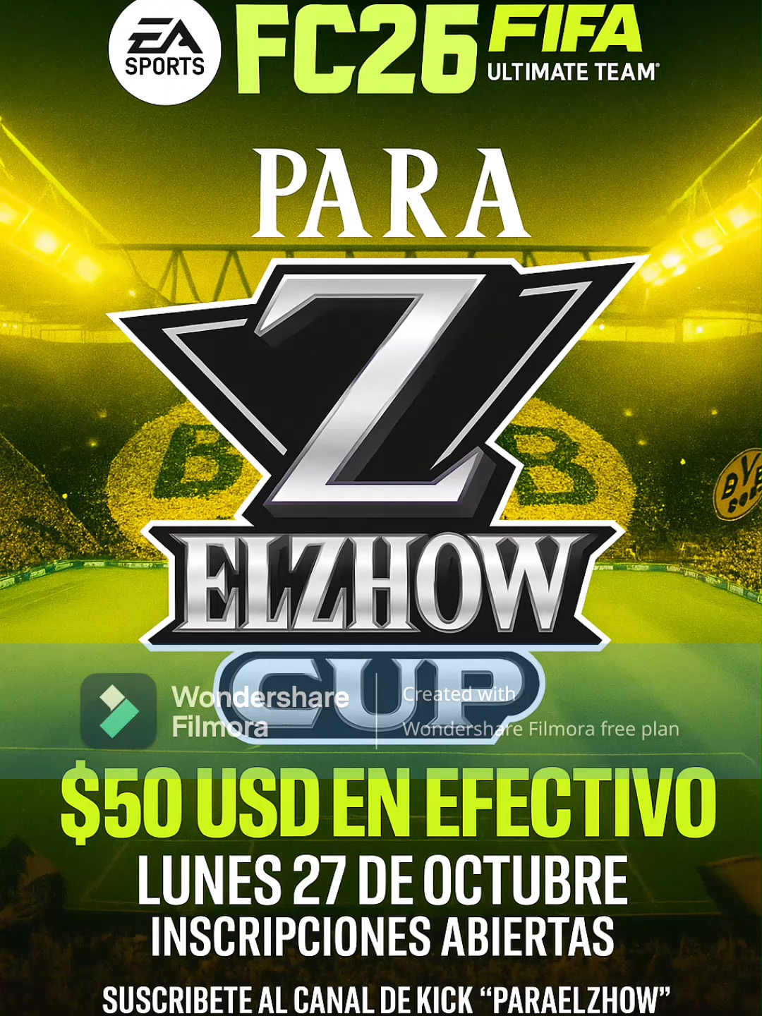 Tenemos el agrado de invitar a nuestro primer torneo de Zubs (Subscriptores) del zhow, en el nuevo FC26, modo ultimate team, mínimo 2 jugadores máximo 32. Informacion completa por interno.  #Paraelzhow #videojuegos #ps5 #xbox #pcgaming #kickstreaming #fc26 #ultimateteam #zhowcup