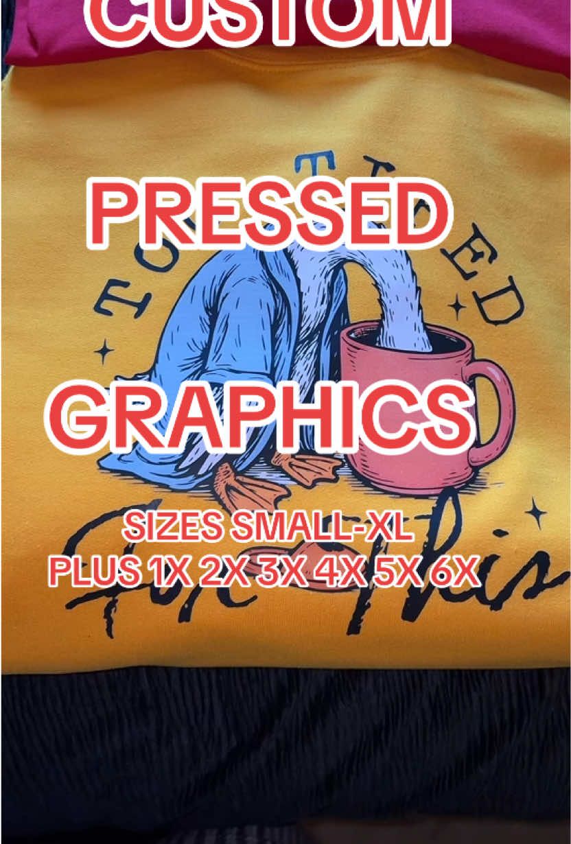 Custom graphic apparel 👕✨ Professionally pressed & size inclusive — Small to 6X! 💖 Shop your fave styles & support Canadian boutique fashion 🇨🇦📦 