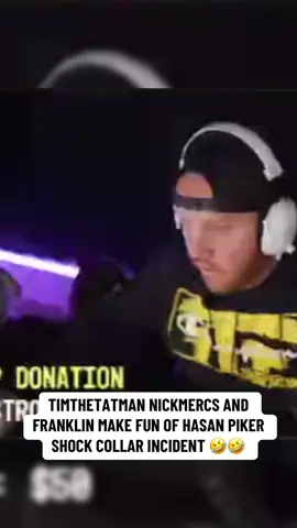 TIMTHETATMAN NICKMERCS AND FRANKLIN MAKING FUN OF HASAN PIKER Shock Collar Drama 🤣😭😭 #fyp #ragebait #hasanpiker #shockcollar #shocked #collar #timthetatman #nickmercs #