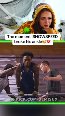 The moment ISHOWSPEED broke his ankle😳💔 #ishowspeed #speed #gymnastics #fyp 