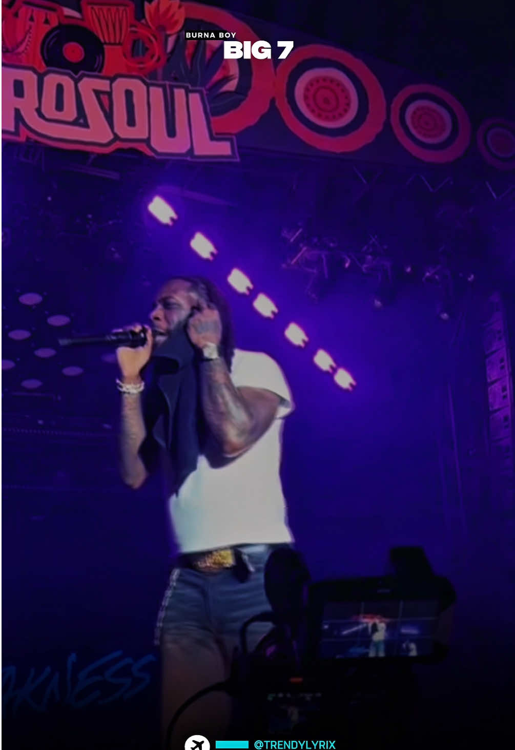 Big 7 (lyrics) - Burna Boy #big7 #burnaboy #lyricsvideo #fyp #newtrend 