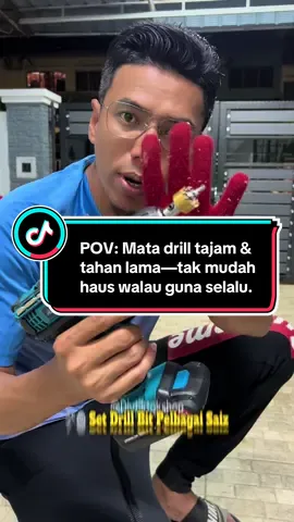 POV: Mata drill tajam & tahan lama—tak mudah haus walau guna selalu.#drillbit30mm #drillbit 