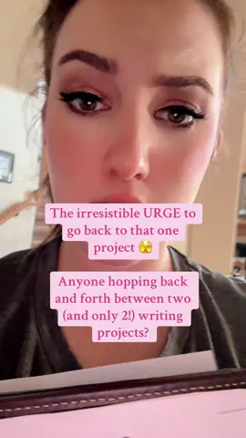 I usually would not recommend shifting back and forth between two projects, but I’ve been doing everything I can do avoid a writing slump 😅 #authorsoftiktok 