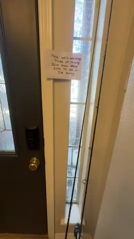 I didn’t say anything wrong with the fishing rod. 