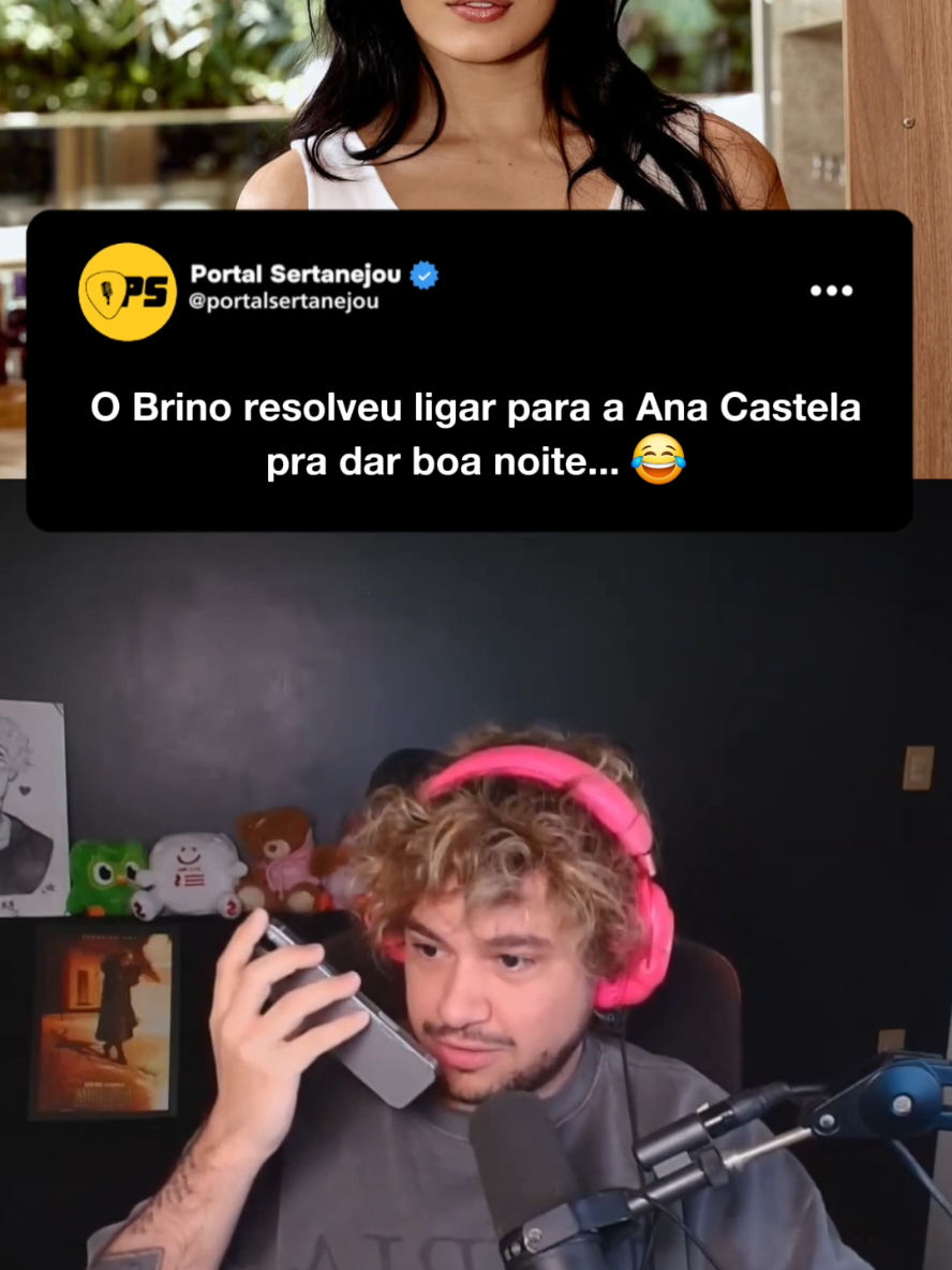 O dia que o @brino resolveu ligar pra Ana Castela 😂 Vídeo Reprodução @brino Cantora @anacastelacantora #anacastela #sertanejo #sertanejou V321 