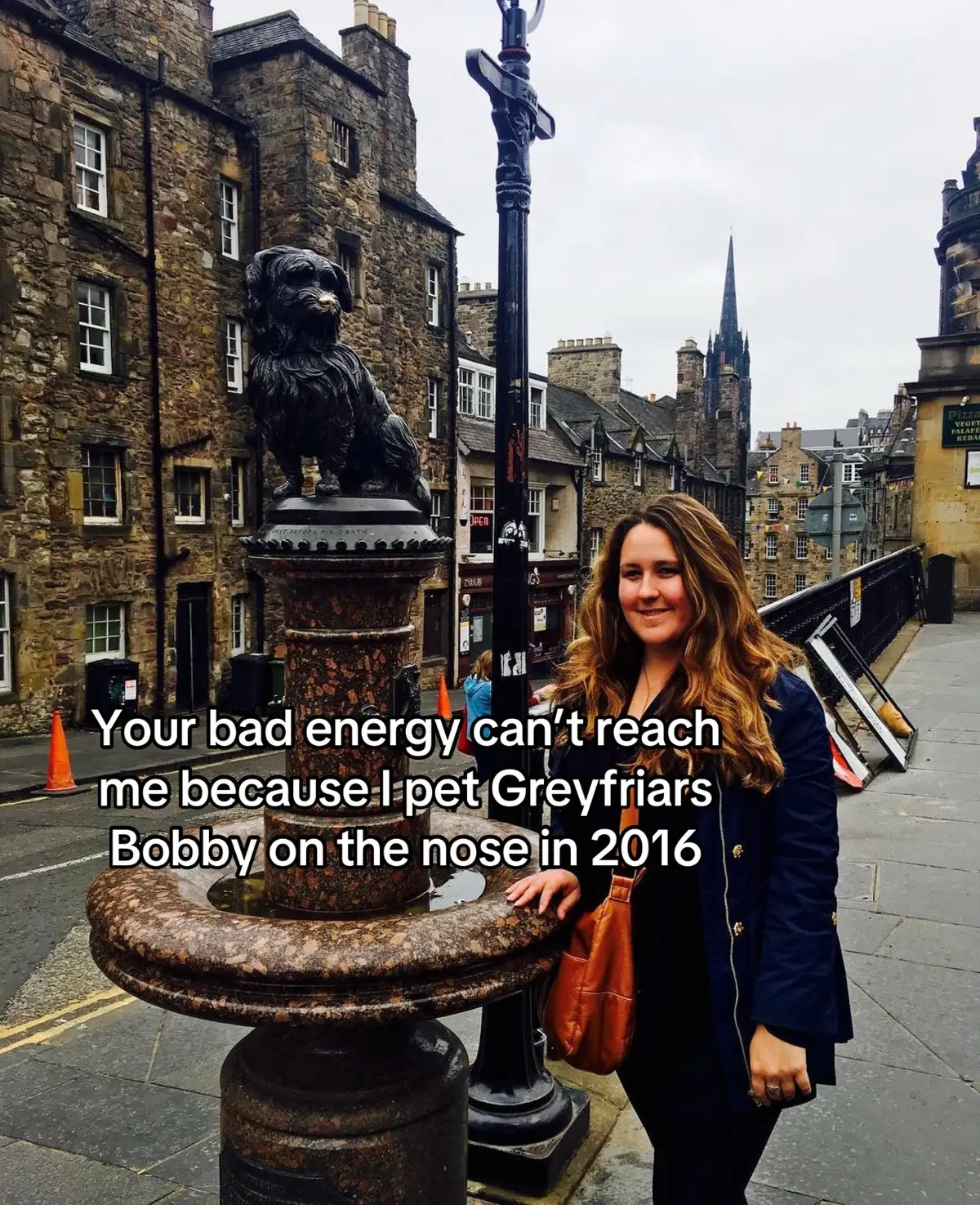#greyfriarsbobby #luckygirlsyndrome #goodluckritual #divinelyprotected #edinburghscotland 