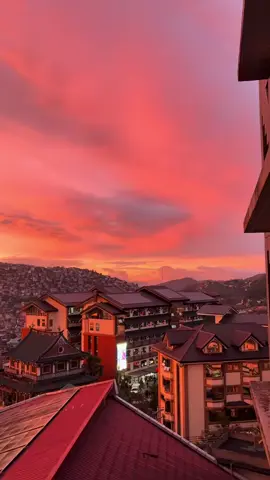 can't get over to a beautiful shade of sunset 😍🫶🏻 #fyp #sunset #baguio #tiktok #view 