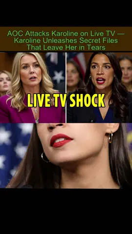 AOC Attacks Karoline on Live TV — Karoline Unleashes Secret Files That Leave Her in Tears#ldrama #breakingnews #karolineleavitt2025 #aoc 