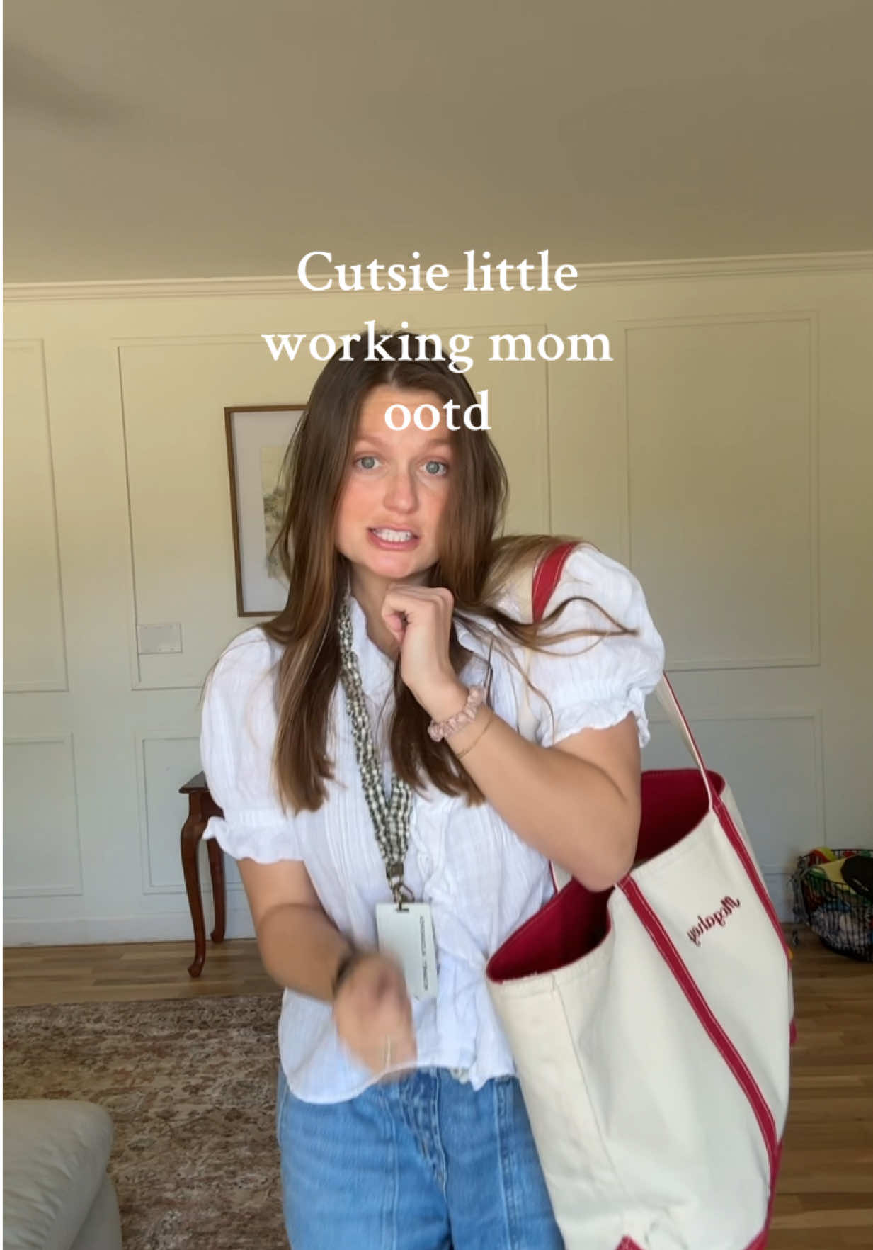 Vibes are low bc I don’t want to go to work lol 🙃 Happy Wednesday! We made it half way through the week! 🤍🫶🏻🫧#workingmom #workingmomootd #realisticmomlife #sahm #momssupportingmoms @llbean @Gap @BIRKENSTOCK USA 