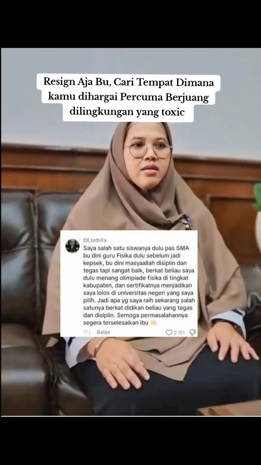 Seorang guru yang menegur muridnya bukan karena benci, tetapi karena ingin muridnya tumbuh menjadi pribadi yang disiplin, sopan, dan bertanggung jawab. Di balik suara yang lantang dan wajah yang serius, ada doa yang tidak pernah berhenti dipanjatkan. Guru tahu bahwa masa depan murid tidak dibangun dengan pujian semata, tapi juga dengan arahan yang tegas dan bimbingan yang benar. Sikap tegas adalah pagar agar murid tidak keluar dari jalur kebaikan. Karena jika semua dibiarkan tanpa batas, maka kasih sayang guru kehilangan maknanya. Maka, ketika seorang guru bersikap tegas, sejatinya ia sedang menanamkan nilai kehidupan—tentang disiplin, adab, dan tanggung jawab. Jangan buru-buru menilai ketegasan sebagai amarah. Sebab, dari ketegasan itulah lahir generasi yang kuat, sopan, dan siap menghadapi dunia dengan karakter yang tangguh. Kadang, murid hanya melihat wajah gurunya yang tegas… Nada suaranya yang keras, tegurannya yang menusuk hati. Namun, mereka tak tahu… di balik ketegasan itu, ada cinta yang besar. Guru tidak marah karena benci, tapi karena ia ingin muridnya tumbuh menjadi orang yang lebih baik dari dirinya. Ia rela dianggap galak, asal muridnya mengerti arti tanggung jawab. Ia rela tidak disukai, asal muridnya belajar menjadi manusia yang beradab. Di setiap langkah kaki menuju kelas, ada doa yang lirih: “Ya Allah, jadikan mereka anak-anak yang berilmu dan berakhlak.” Ia tahu, tugasnya bukan sekadar mengajar huruf dan angka, tapi membentuk hati, membenarkan arah hidup. Ketegasan guru adalah bentuk kasih sayang yang tidak semua orang mengerti. Karena sejatinya, guru adalah pejuang yang mendidik dengan hati meski kadang hatinya sendiri terluka oleh salah paham muridnya. Maka jika suatu hari engkau mengingat guru yang dulu menegurmu, jangan hanya ingat suaranya yang keras… ingatlah cinta di balik tegurannya. Karena dari ketegasan itulah, engkau belajar menjadi kuat, jujur, dan manusia seutuhnya. #guru #viral #kasus #banten #jabar 