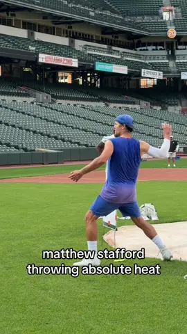 did you know he played baseball? AND GUESS WITH WHO? #LARams #MatthewStafford #MLB #baseball 