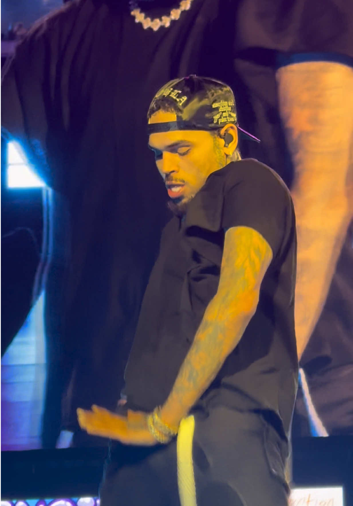 hit dat shit! @chrisbrownofficial #chrisbrown #breezybowl #itdepends #chrisbrownconcert #raleighnc 