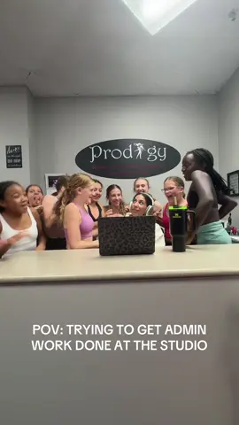 Working the desk means you have to be good at multi-tasking😌 #dance #dancestudio #pickering #5678 #dancecanada 