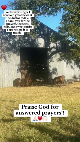 Thank you all! Praise God for answered prayers! 