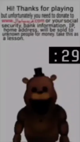 мишка фрэди 30 секунд 