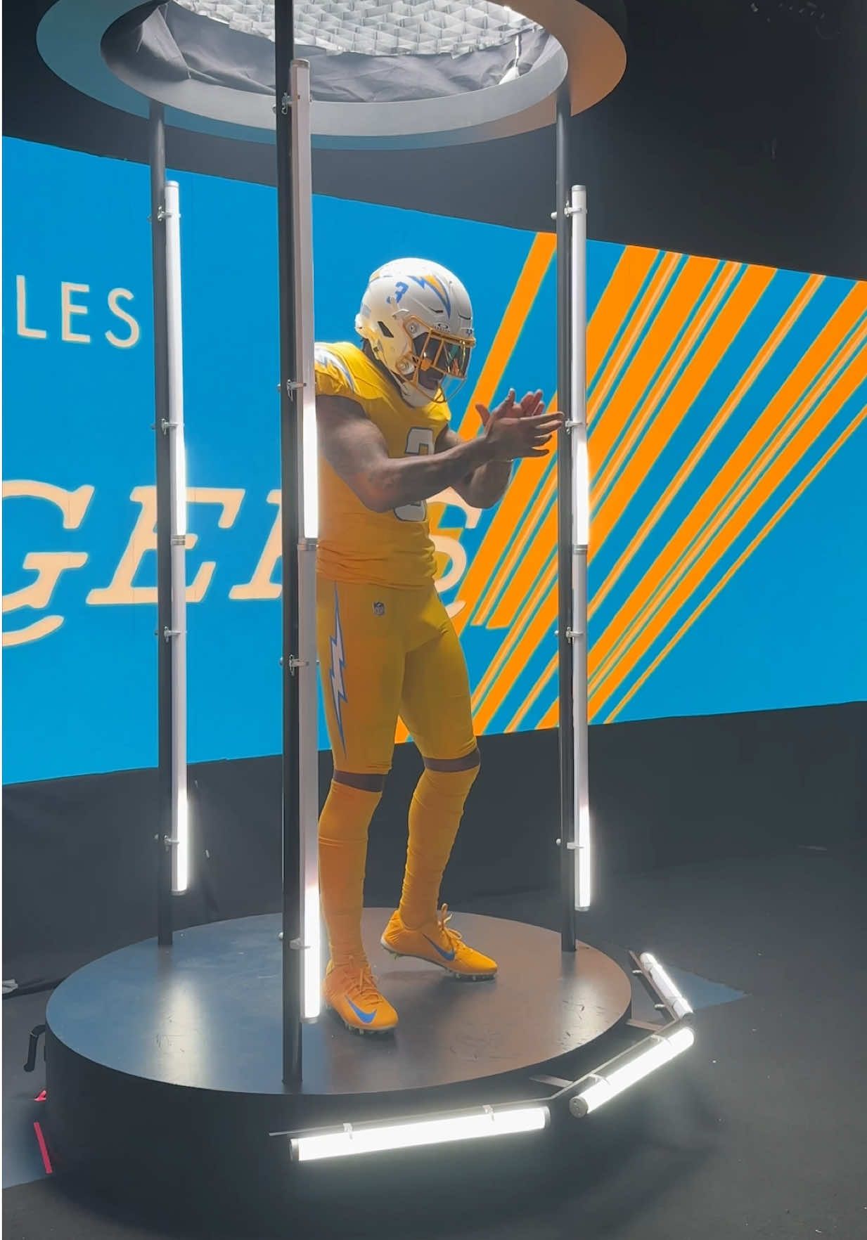 all gold uniforms 👀⚡️ #chargers #uniforms #nfl #football #derwinjames 