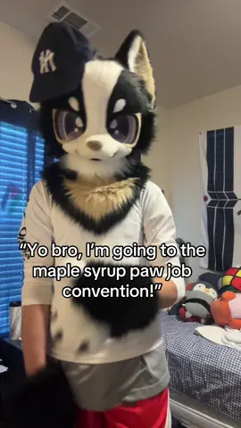 I’m testing a theory with this video, so just give it some time. Syrup paw jobs are kinda a  dying joke so this might flop… ehh, anything for that daily upload 😳 #furry #fursona #fursuit #furrytiktok #systemofadown 