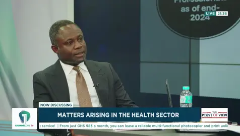 'If we don’t act now, we could have about 180,000 trained health professionals sitting at home by 2028' - Health Minister Kwabena Mintah Akandoh expresses concern over the growing backlog of qualified health workers awaiting posting and employment. Watch the full interview here: https://youtu.be/EACVMahJZo0 #PointOfView with Bernard Avle