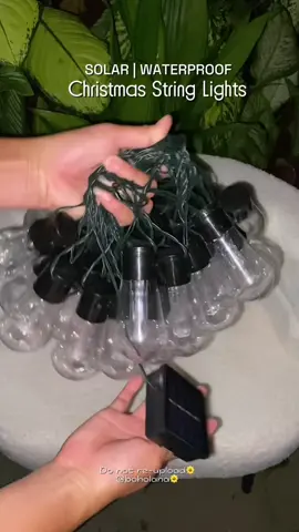 Ang ganda nito Solr string Lights ! #solarstringlights #solarchristmaslights #solarstringlightsoutdoor #foryoupage #fyp 