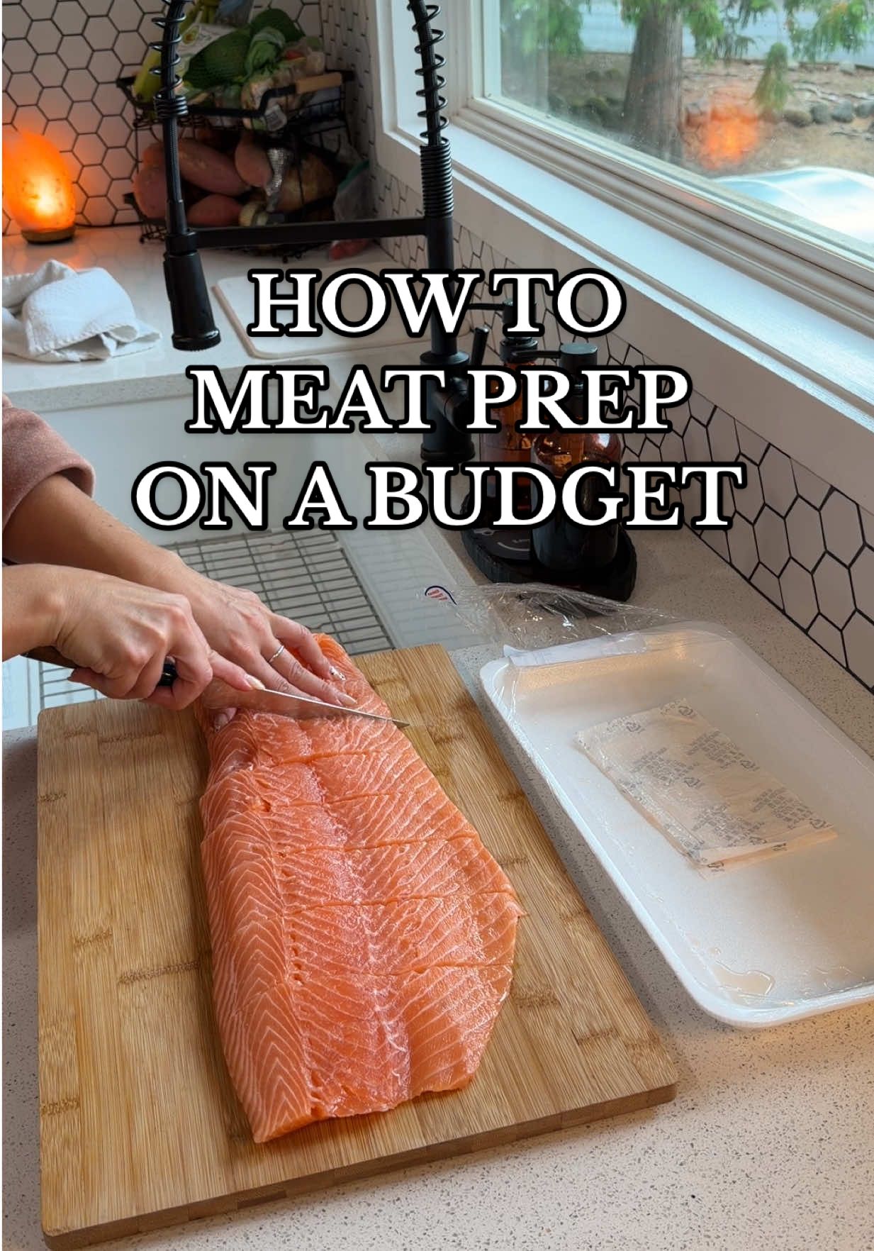 Monthly Meat Prep For A Protein Hungry Married Couple 🐟 🥩 ✌🏼 #mealprep #groceryhaul #savingtips #proteinmeals #costcohaul 