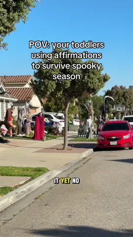 My toddler trying to stay calm around all of these Halloween decorations 😂 #toddler #toddlerhumor #toddlercomedy #toddlertok #halloween 