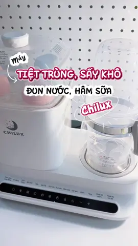 Máy tiệt trùng, sấy khô, đun nước, hâm sữa 6in1 chilux đa năng xinh iu #embetiny #chilux #maytiettrungsaykho #dunnuocphasua 