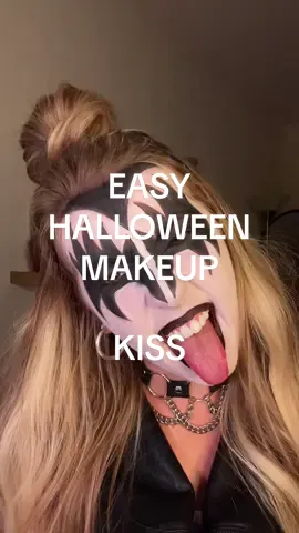 Episode 11: K is for KISS 🤘🏼🎸 #halloweenmakeup #kiss #easyhalloweenmakeup #halloweenlook #kissbandmakeup @UCANBE cream paint palette 