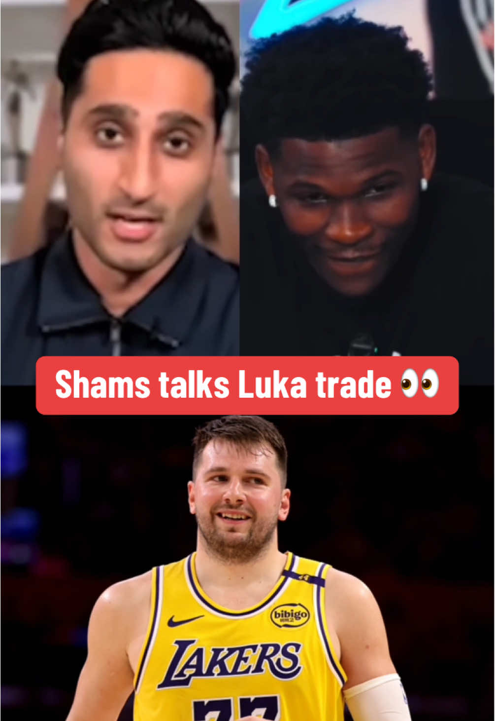Shams gives behind-the-scenes details on Luka trade to Lakers 🍿 (via AnthonyEdwards/YT) #NBA #basketball #shams #luka #lakers 