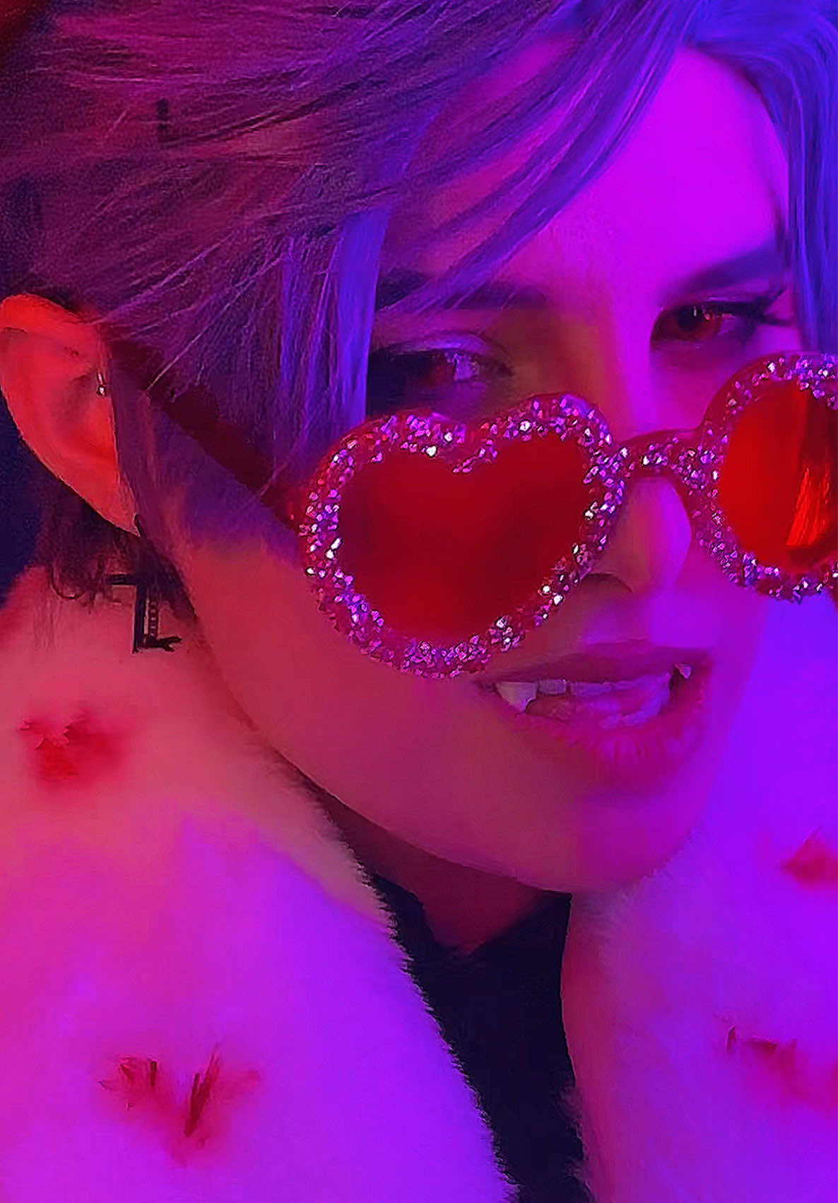 I’ll chew you up~ - #valentino #valentinocosplay #hazbinhotel #angeldust #voxhazbinhotel 