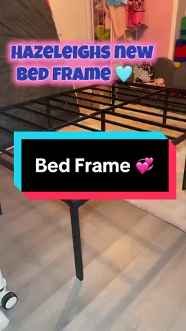 Hubby had it together within 15-20 mins 🤭😻👏🏽 #bedframe #bedroomcheck #toddlergirl #tiktokshopcreatorpicks #tiktokshopfalldealsforyou 