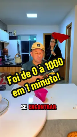 Foi de 0 à 1000 em 1 minuto!