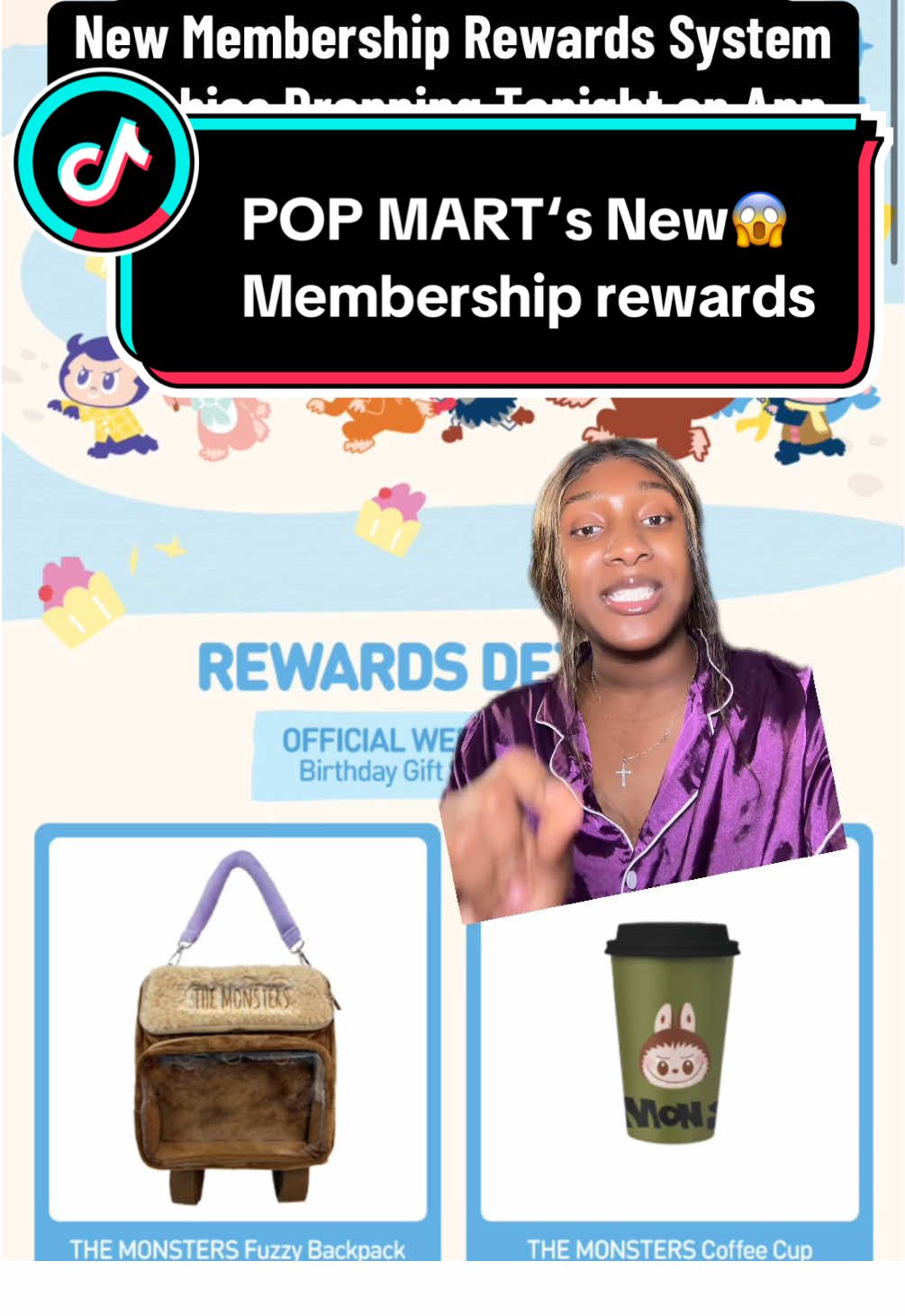 Explaining POP MART‘s new membership, reward system, and birthday freebies ‼️ #fyp #popmart #labubu #labubuthemonsters #popmartrewards  