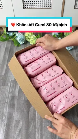 ❤️ Khăn ướt Gumi 80 tờ/ bịch đang có voucher còn hỗ trợ ship về tận nhà quá rẻ #khanuotgumi #cindythuytichcuc 