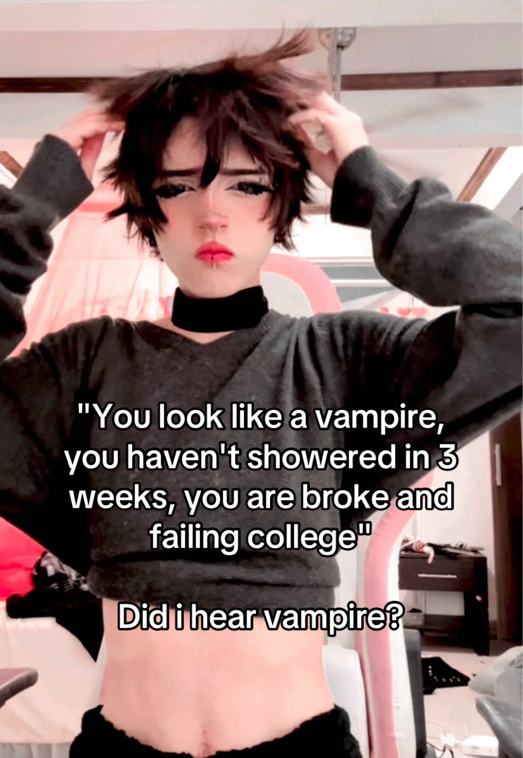 :p hi, Im not very motivated to post a lot these days, im tired of this community xd #femboy #meme #humor #femenineboy #alt 
