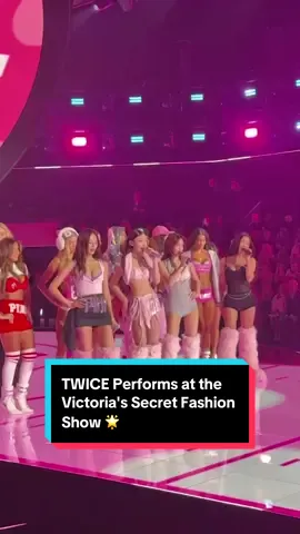 We're going to spend the rest of our day (and week) thinking about #TWICE's performance at the #VSFashionShow. 💕 #VictoriasSecretFashionShow #VictoriasSecret #twiceconcert 