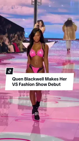 @quenblackwell is a natural on the runway at the @Victoria’s Secret Fashion Show. #QuenBlackwell 