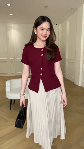 Maroon gk pernah gagal😍 #outfitcheck #fashiontiktok #casualoutfits #outfitideas #OOTD 